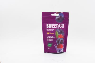 Конфеты Sweet&Go с клюквой в черничной глазури (Россия) 80г